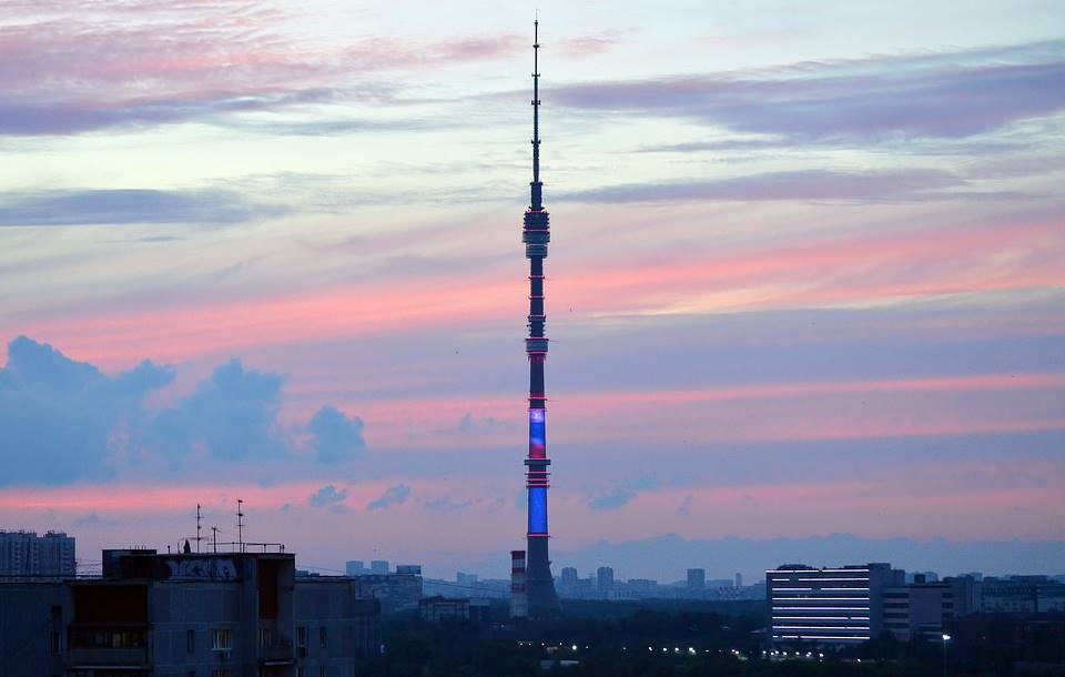 Ostankino Tower in Moscow, Russia