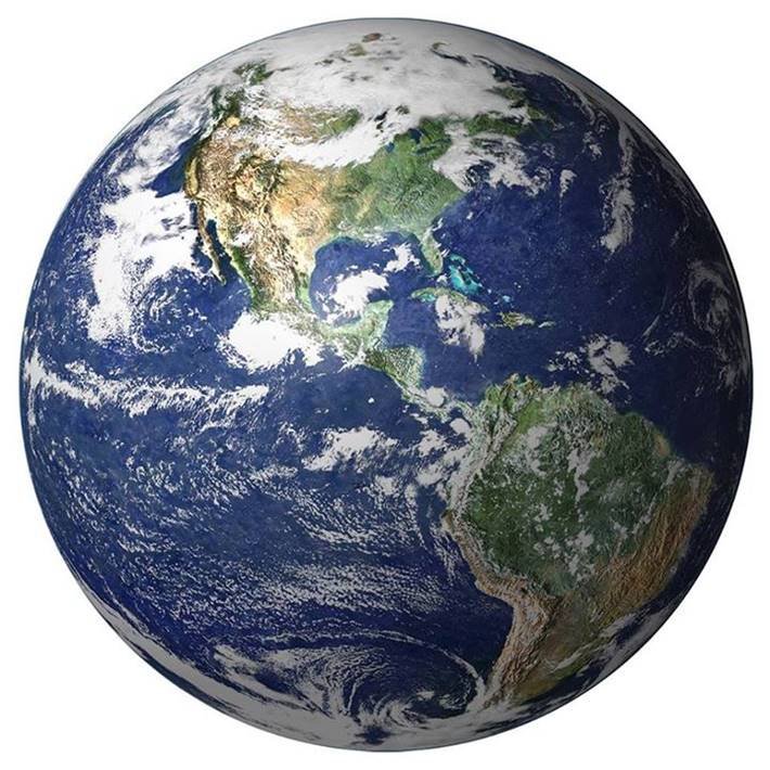 total surface area of the Earth