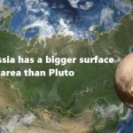 Russia has a bigger surface area than Pluto