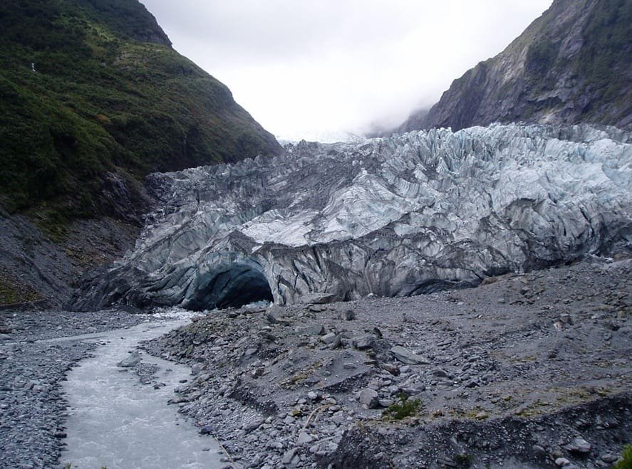 Franz Josef Glacier in North Island, New Zealand