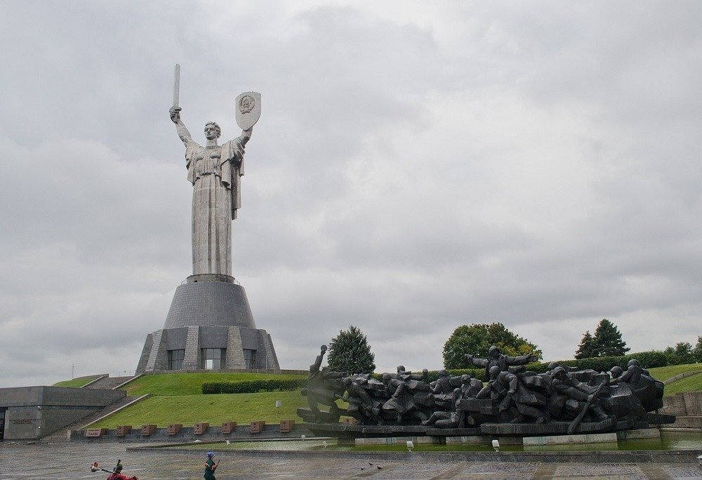 Motherland Monument in Kyiv, Ukraine