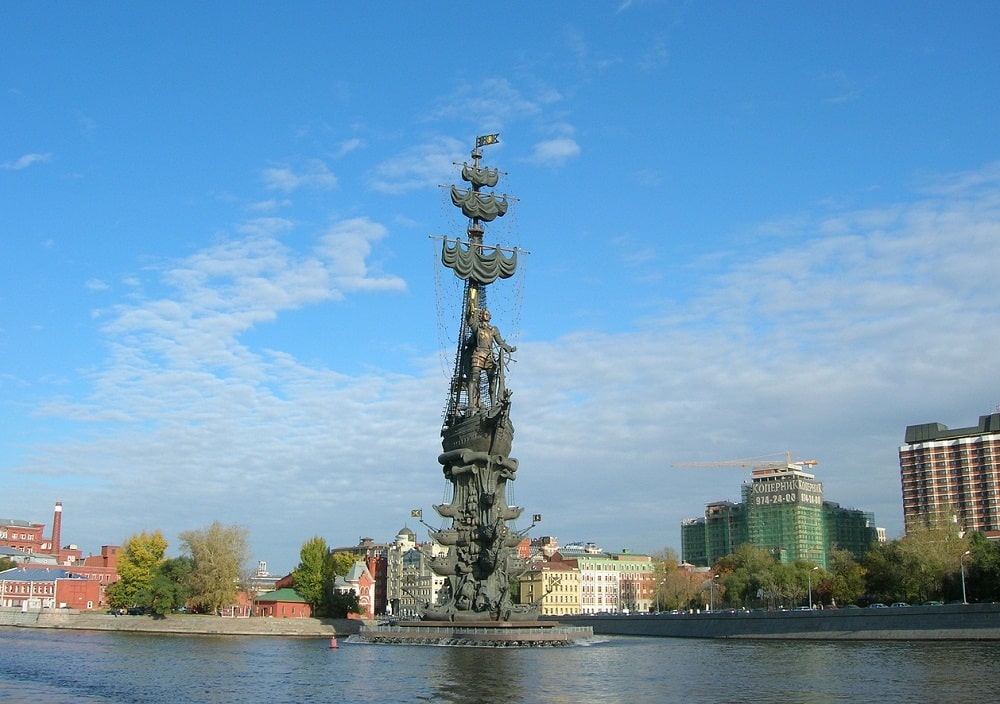 Peter the Great Statue in Moscow, Russia