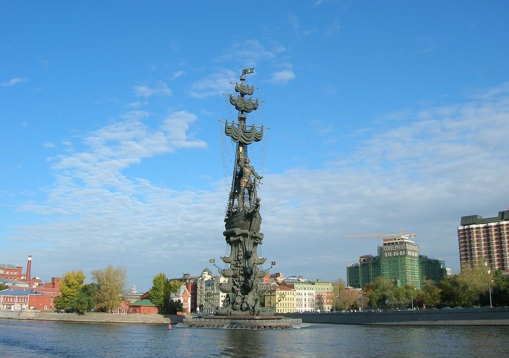 Peter the Great Statue in Moscow, Russia
