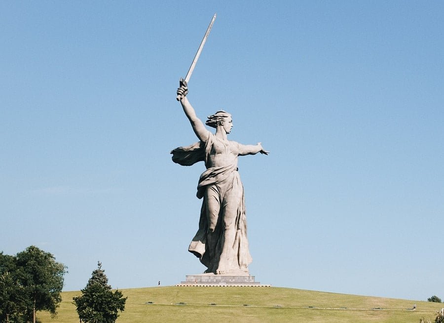 The Motherland Calls Statue in Russia