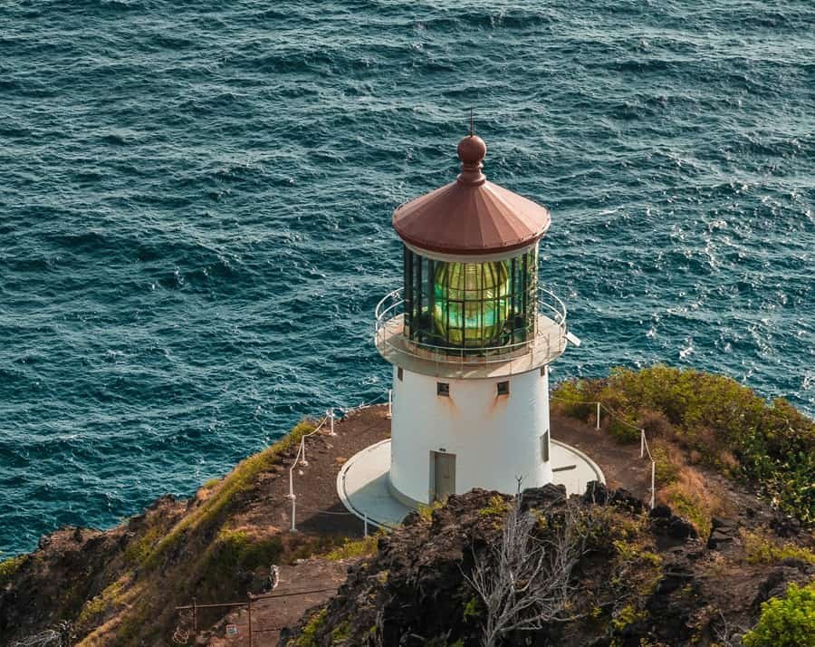 Makapu’u Point Lighthouse in O’ahu Island, Hawaii, United States