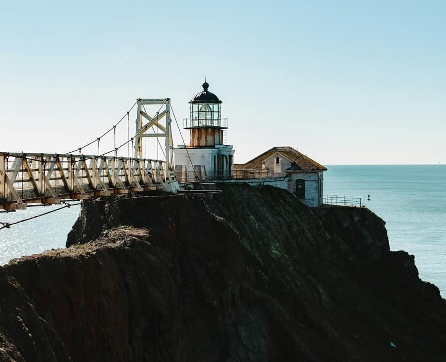 Point Bonita Lighthouse in San Francesco Bay, California