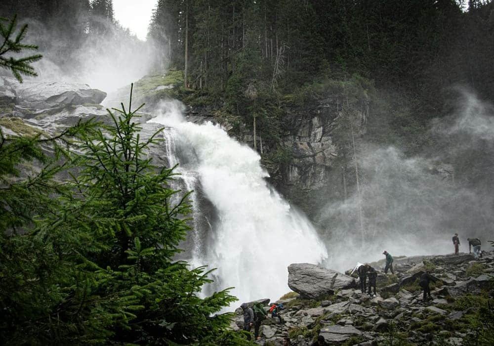 Krimmler Ache Waterfall in Austria