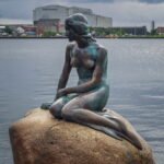 The Little Mermaid in Copenhagen, Denmark