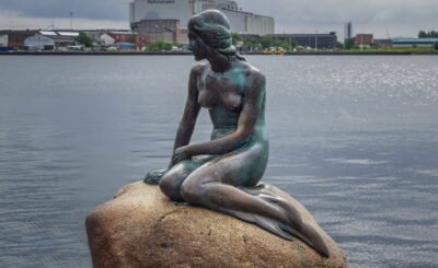 The Little Mermaid in Copenhagen, Denmark
