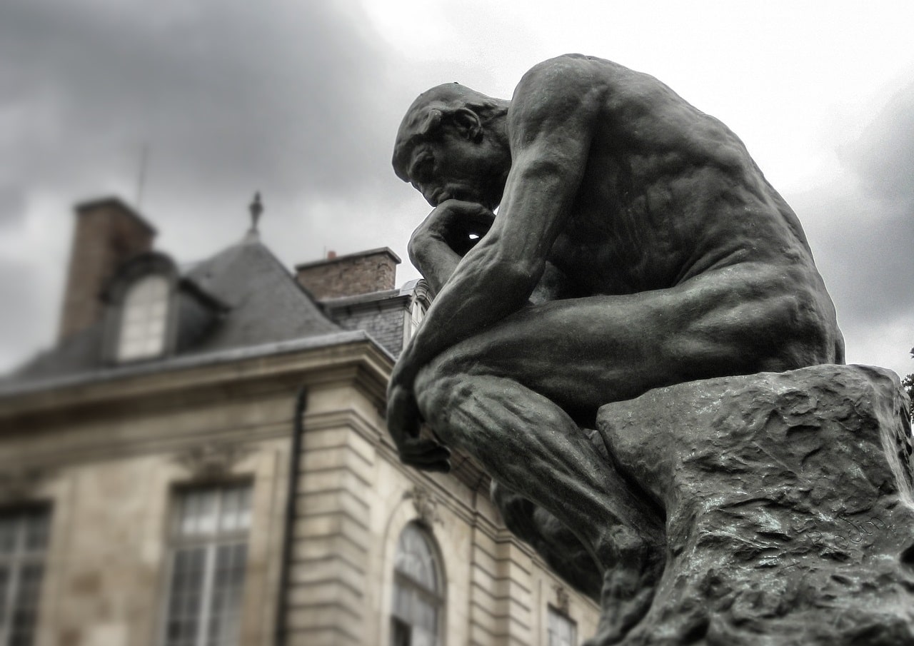 The Thinker Statue in Paris, France