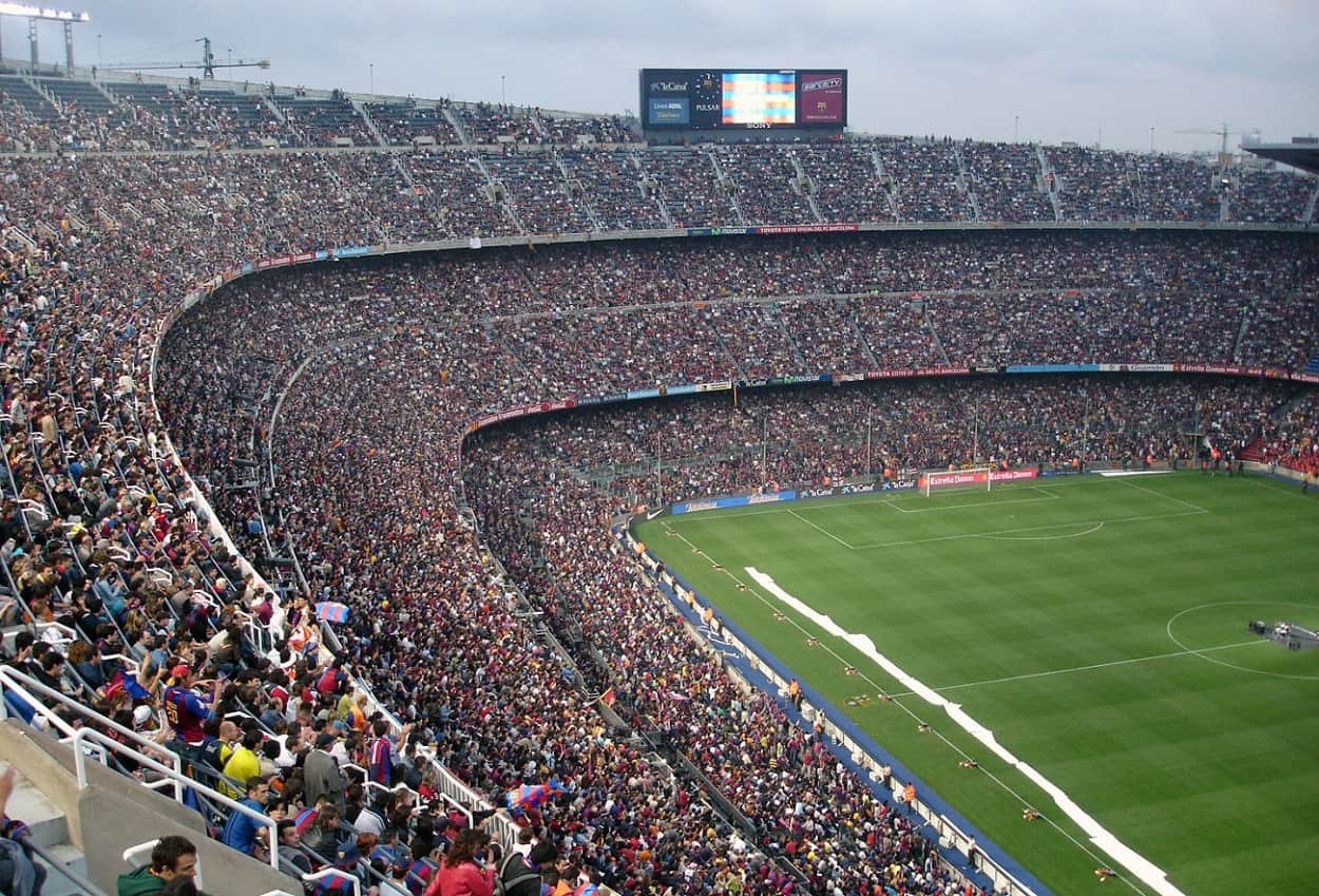 Camp Nou football stadium, Bacelona