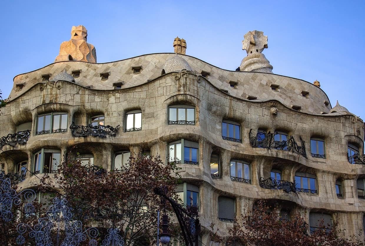 stunning architectural masterpiece of Casa Mila, Barcelona