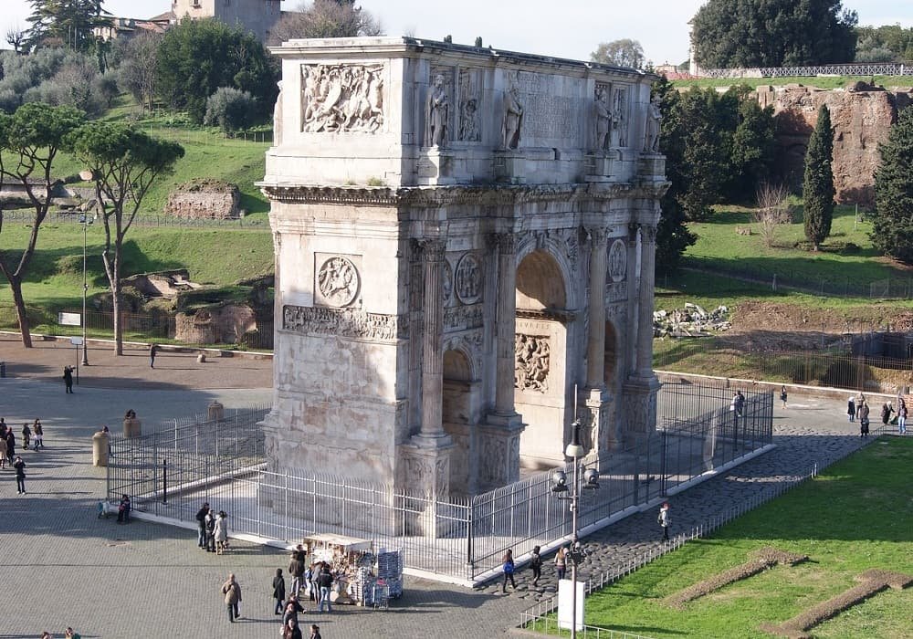 Arch of Constantine in Rome, Italy