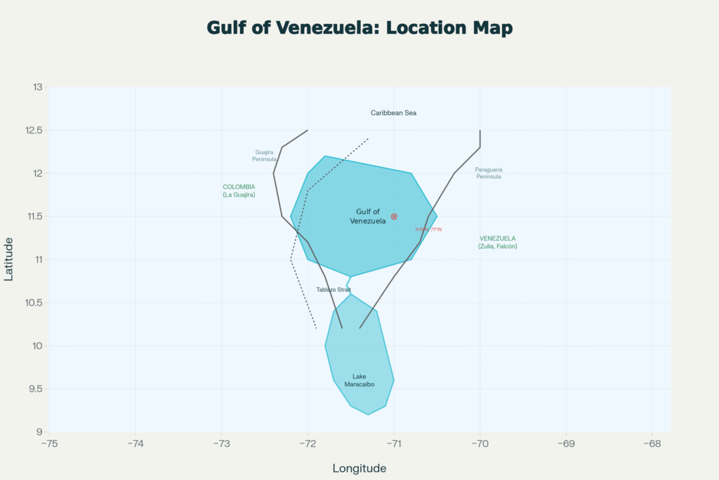 Gulf of Venezuela Location Map