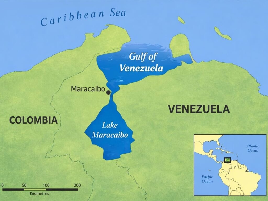 Gulf of Venezuela Map