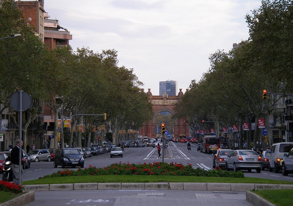 La Rambla street in central Barcelona, Spain