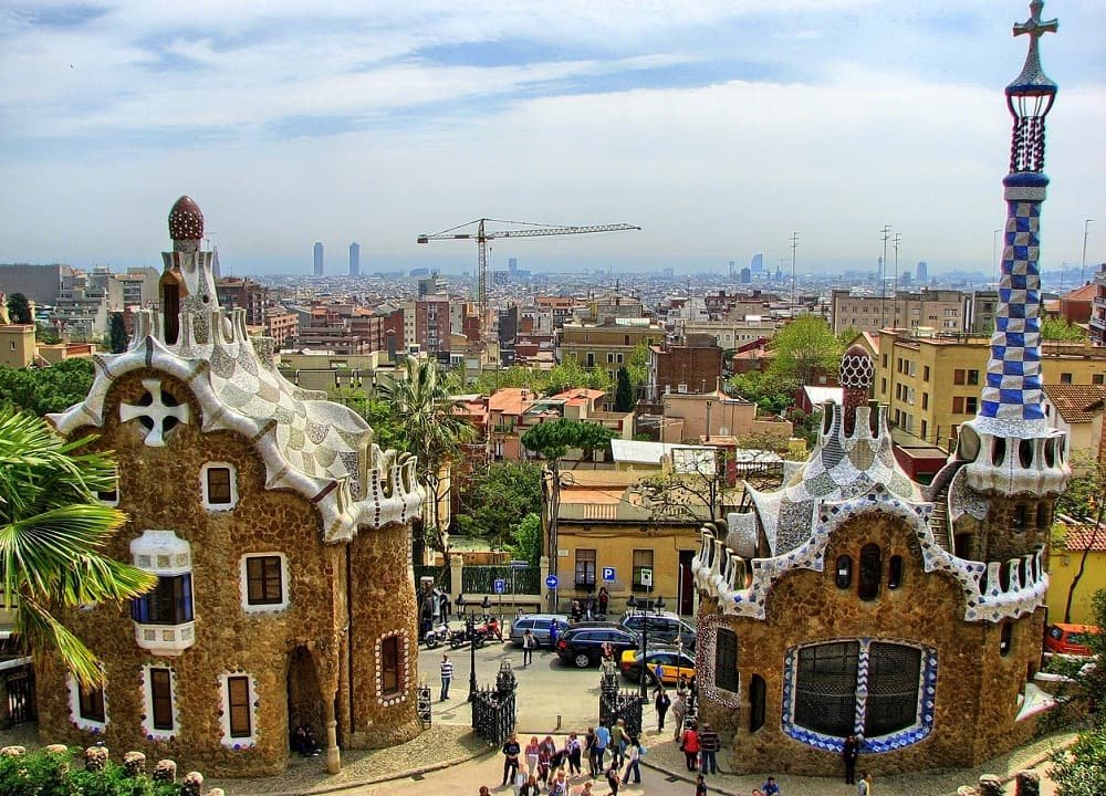 Park Güell in Barcelona, Spain