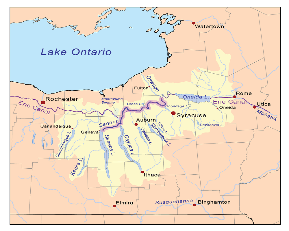 Finger Lakes New York Map