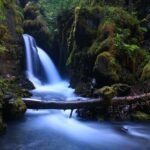Virgin Creek Falls in Girdwood, Alaska