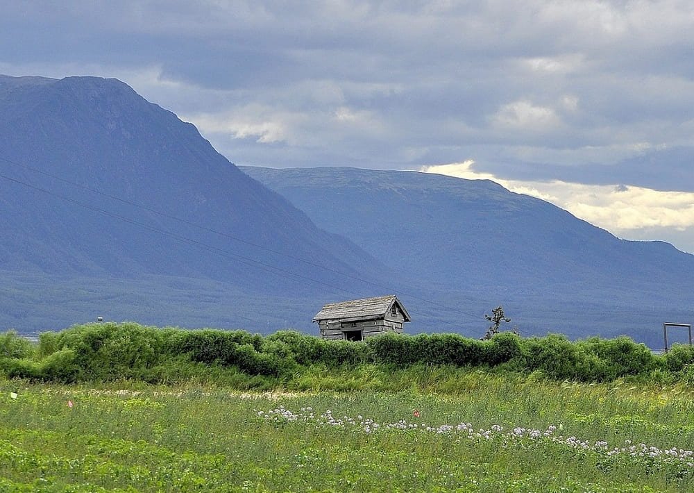 beautiful valley in palmer alaska usa