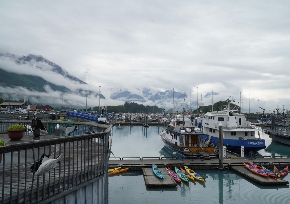 boat dock in Valdez, Alaska