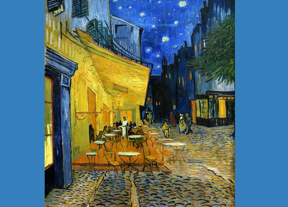 cafe terrace at night by vincent van gogh