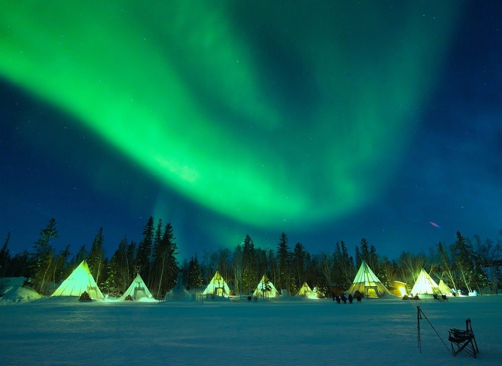 Northern Lights at Yellowknife, Canada