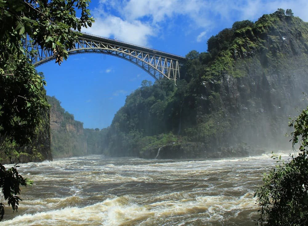 The Zambezi River, located in southern Africa