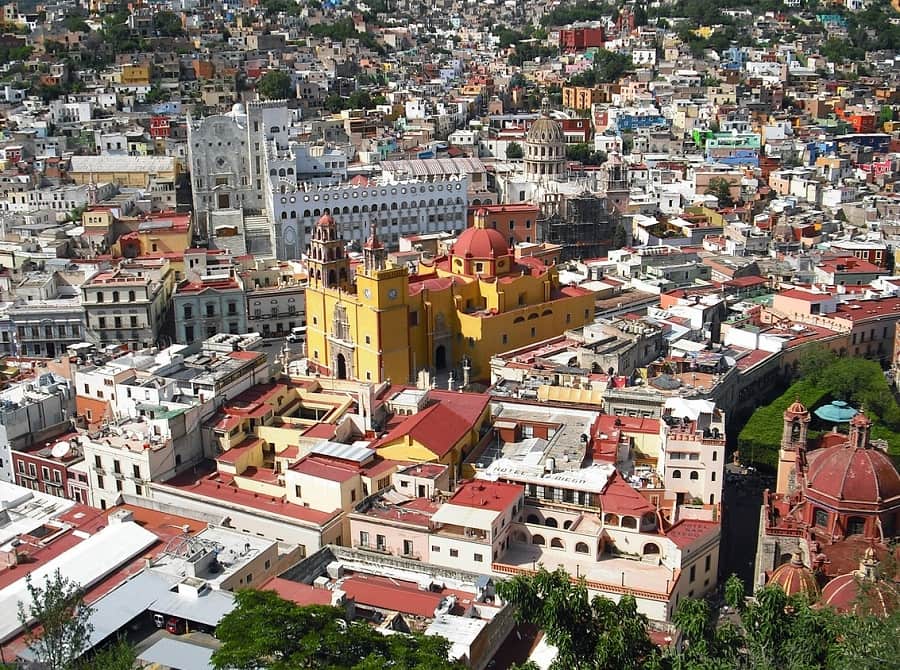 Guanajuato, famous landmark in Mexico