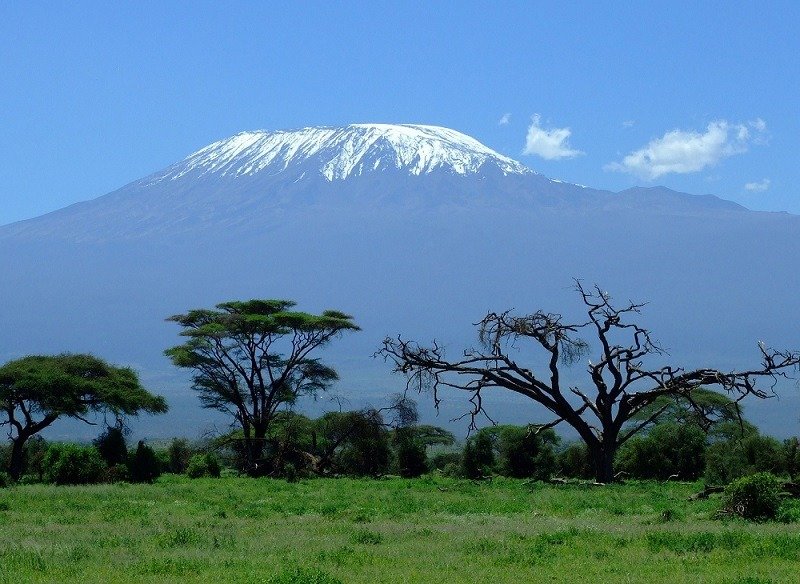 Mount Kilimanjaro, a snow-capped summit in Tanzania