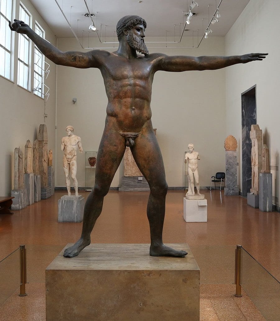 The Artemision Bronze an ancient Greek statue