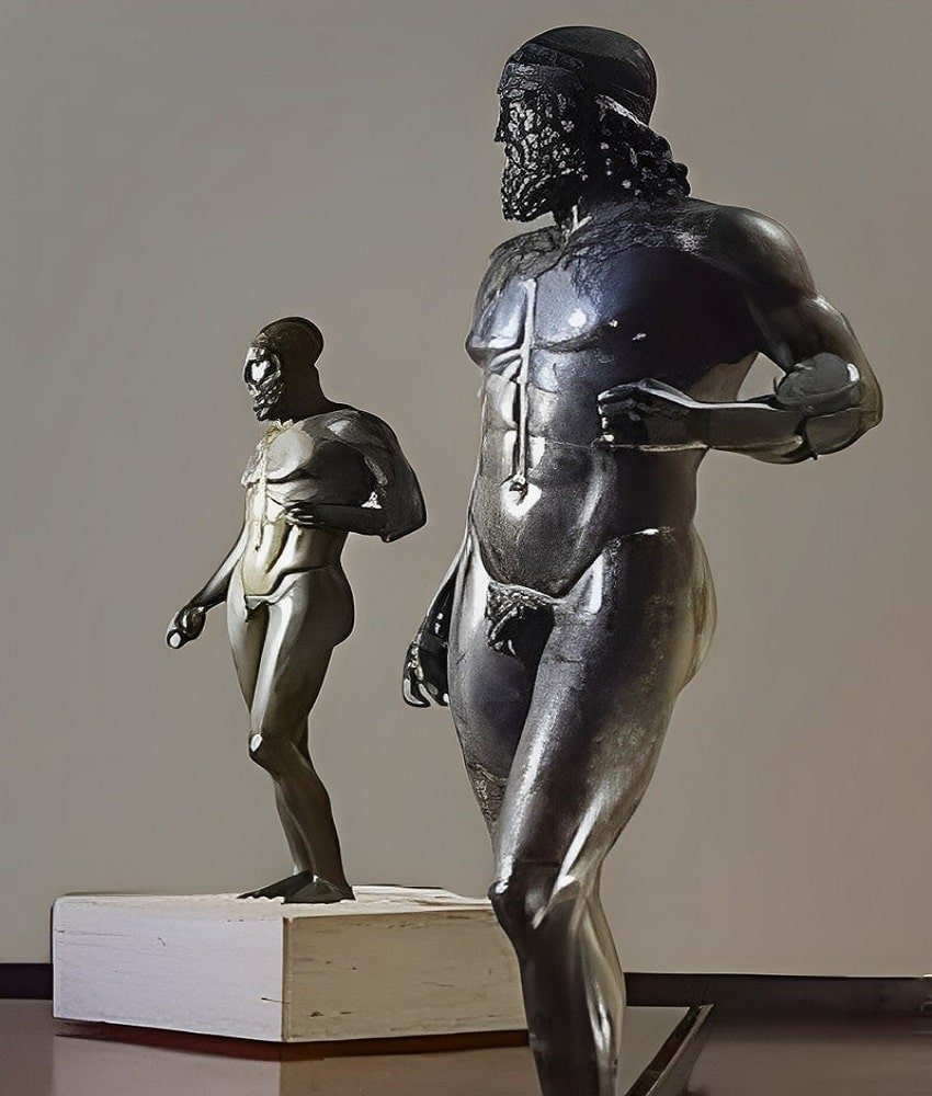 The Riace Warriors, a pair of Greek bronze statues