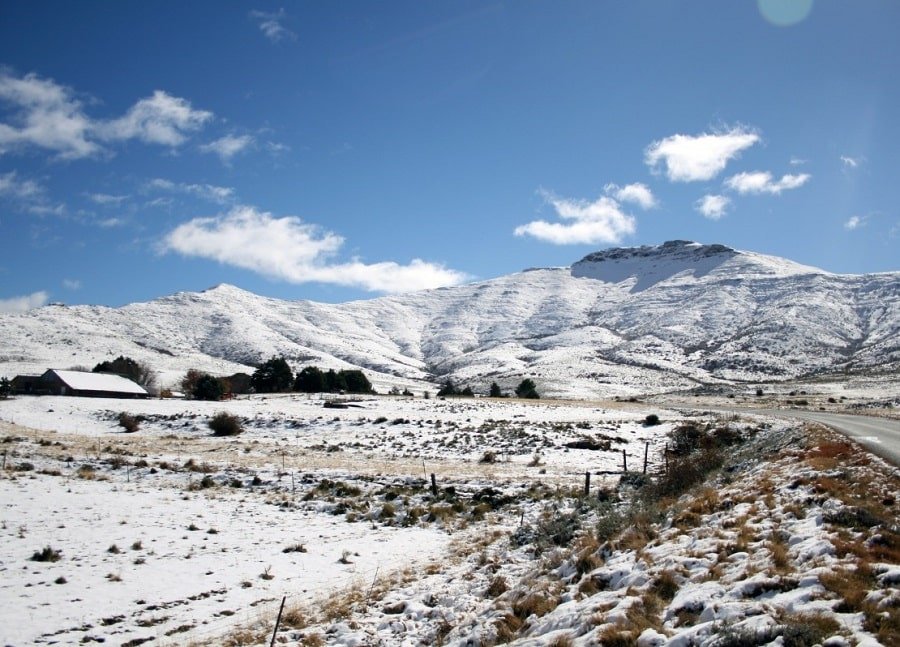 snowy season in Sutherland