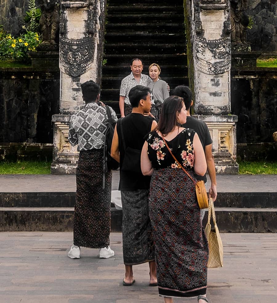 Sarong Dress Code at Pura Lempuyang Temple