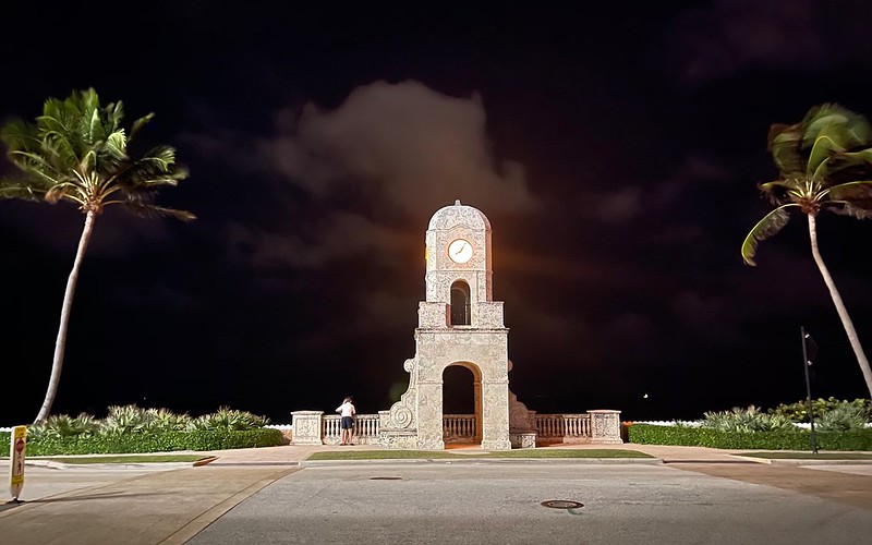 Worth Avenue Clock Tower at Night
