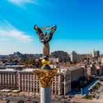 Maidan Nezalezhnosti in Kyiv, Ukraine