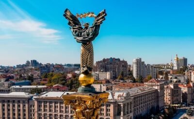 Maidan Nezalezhnosti in Kyiv, Ukraine