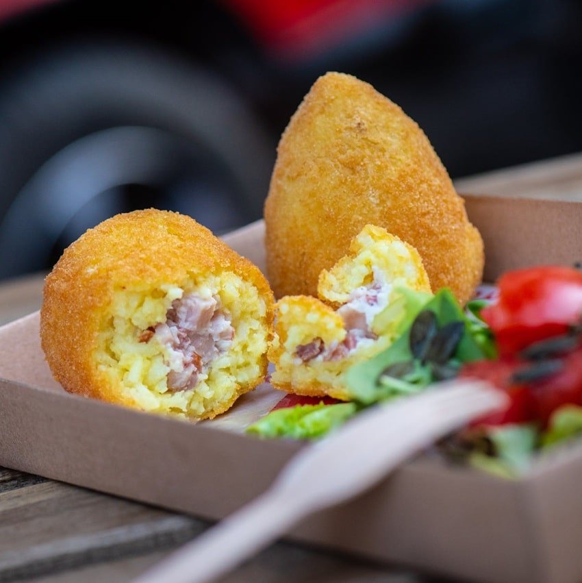Arancini, Famous Italian rice balls dish
