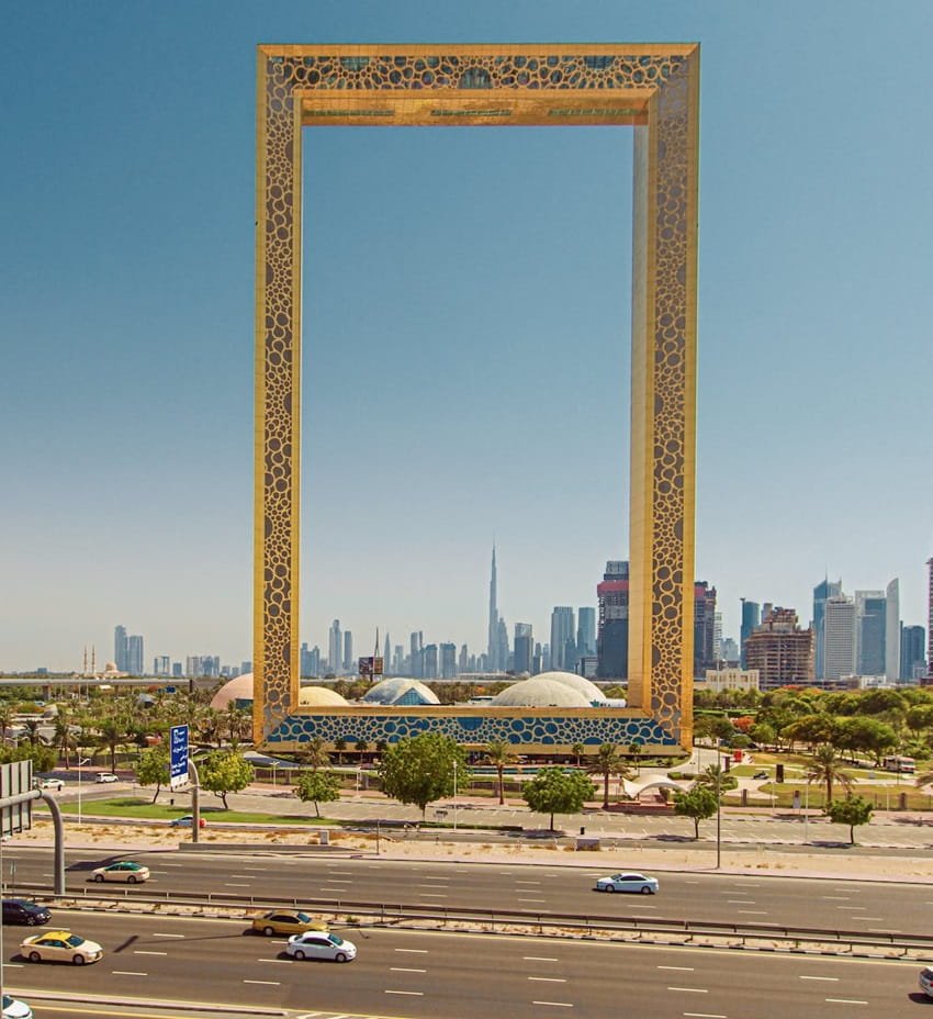 Beautiful View of Dubai Frame