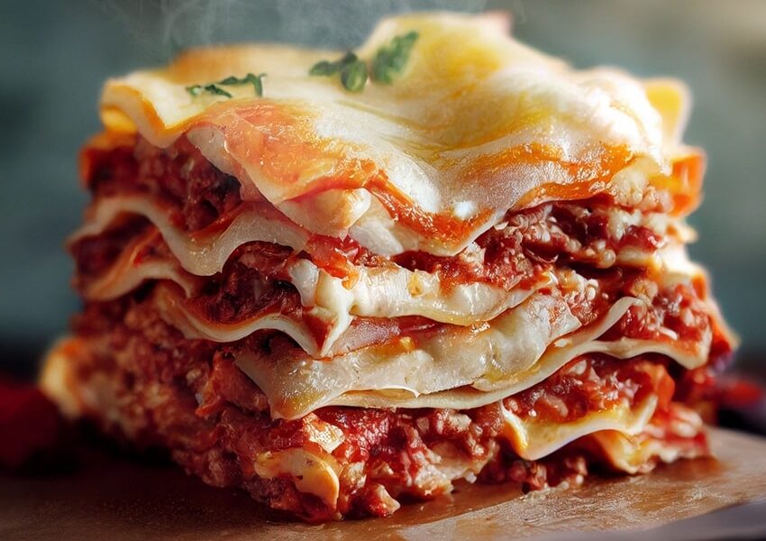 lasagna, famous italian dish