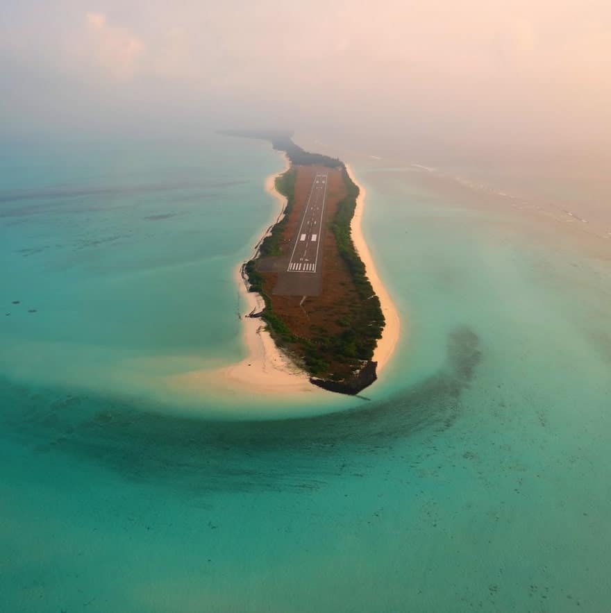 Beautiful Airport in lakshadweep Island