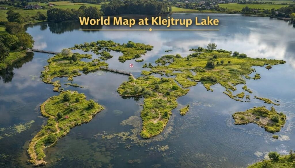 World Map at Klejtrup Lake: A Hidden Gem in Denmark