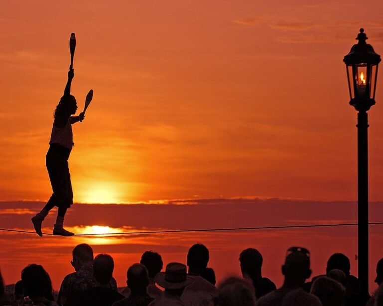 Famous Sunset Celebration in Mallory Square Florida