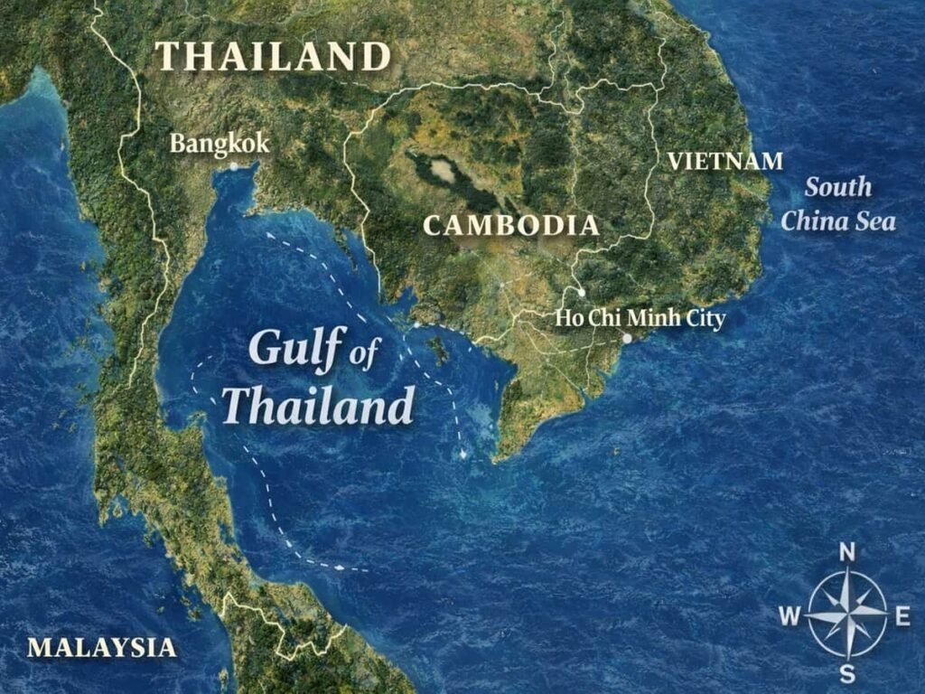 Gulf of Thailand Map