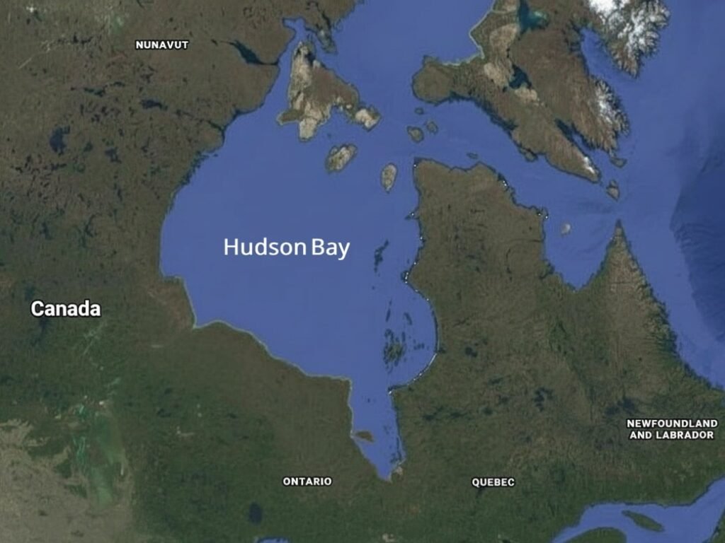 Hudson Bay Map (Gulf-Type Inland Sea)