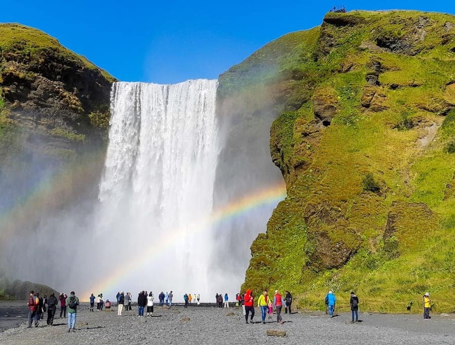Beautiful Skógafoss Waterfall, Iceland