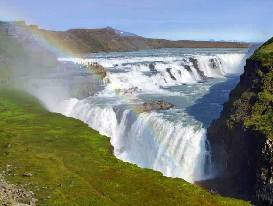 Gullfoss Waterfall, natural wonder of Iceland