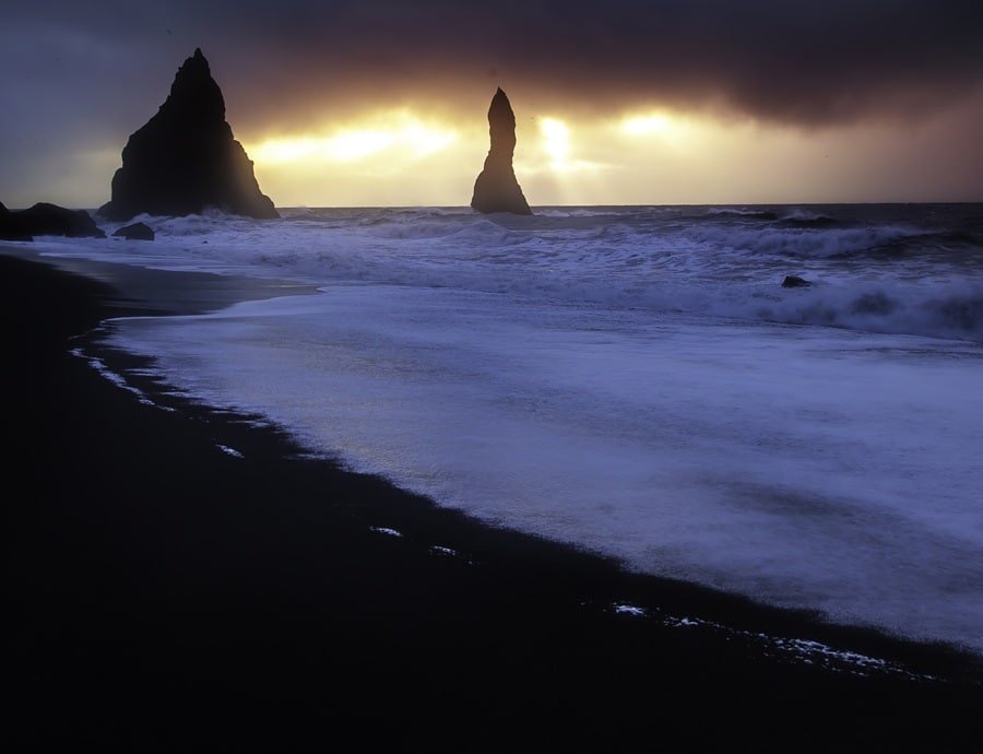 Reynisfjara Black Sand Beach in Iceland