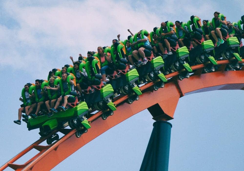 Cedar Point Amusement Park in Sandusky, Ohio, USA