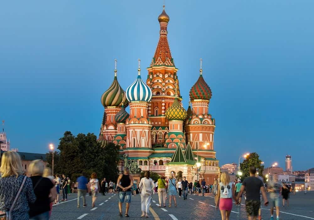 St. Basil’s Cathedral in Moscow, Russia